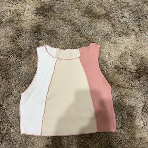 Colorblock Sleeveless Top